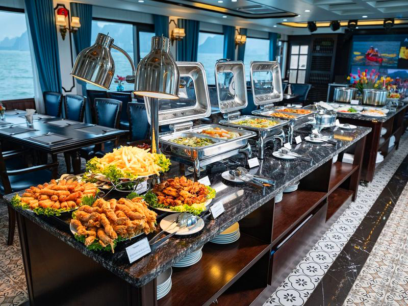 buffet trên tàu vdream hạ long buffet trên tàu vdream hạ long